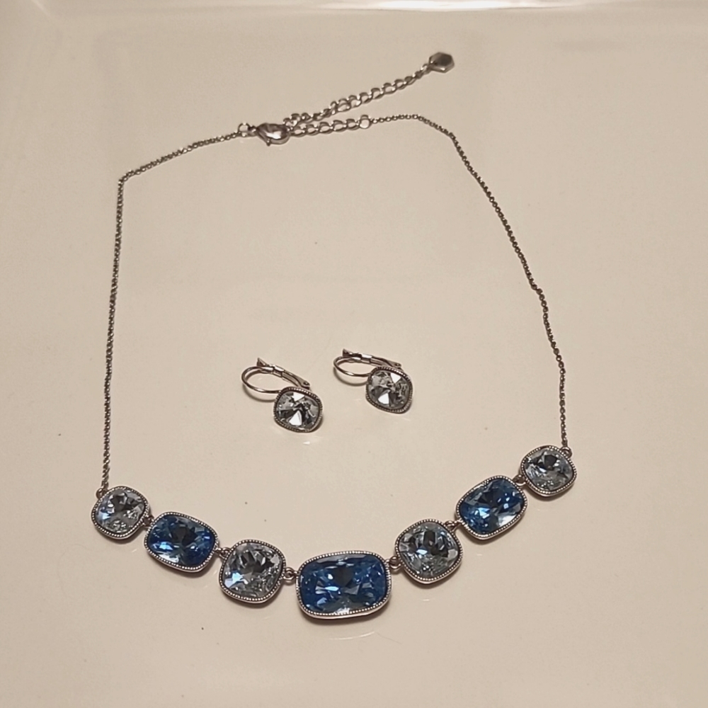 Touchstone Crystal Riva Necklace and Earrings